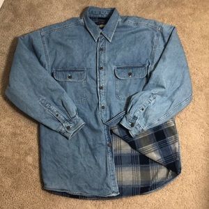 Wolverine Fleece Lined Denim Shirt Jacket